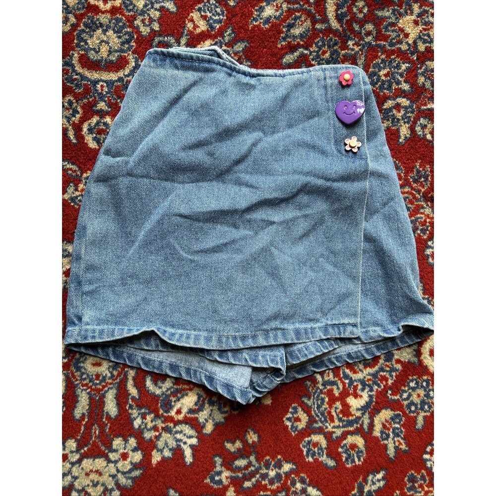 Vintage Y2K Amy Byer Girls Youth Denim Skort Skirt Size 6